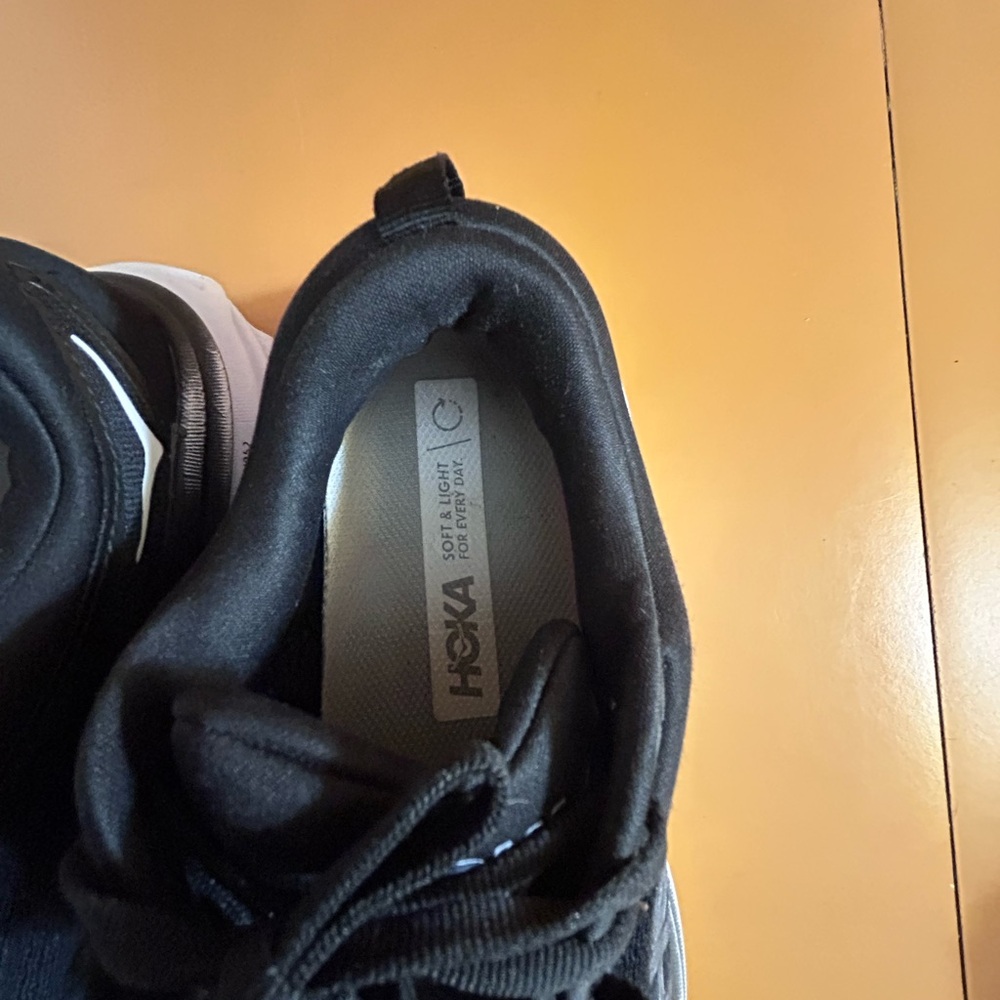 Hoka Black and White Women's Sneakers - Picture 8 of 14